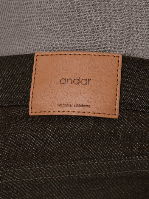 Airdenim メンズ スリムテーパードパンツ - andar JAPAN