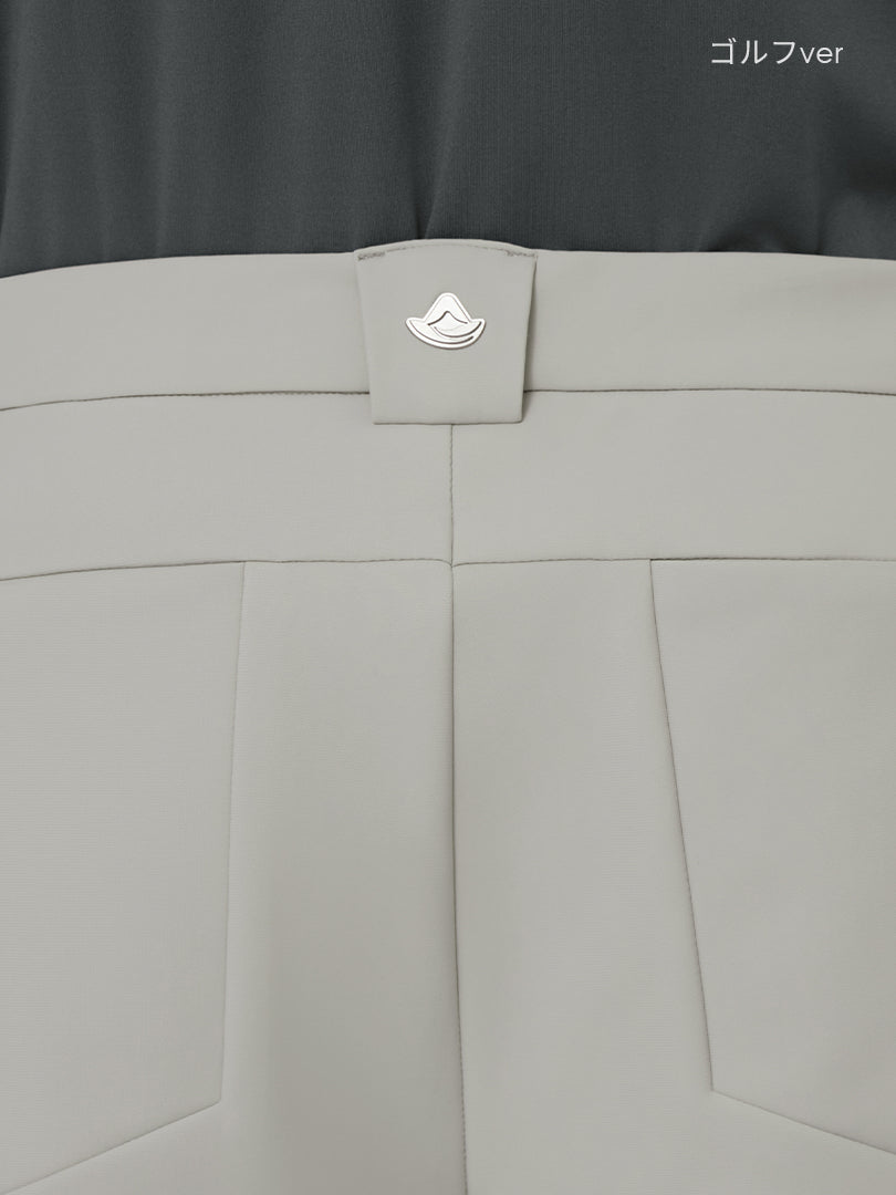 [2SET] Airsolid メンズ ライト裏起毛 スラックス (バンドver /  ゴルフver)＋クラシックソックス贈呈