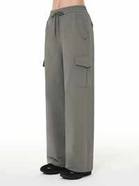 Airy Fit 裏起毛 セミワイド カーゴパンツ - andar JAPAN