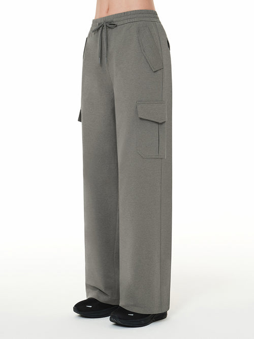 Airy Fit 裏起毛 セミワイド カーゴパンツ - andar JAPAN
