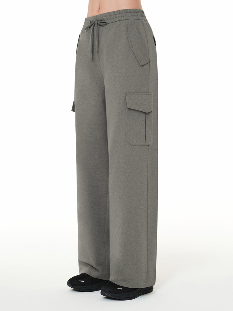 Airy Fit 裏起毛 セミワイド カーゴパンツ - andar JAPAN