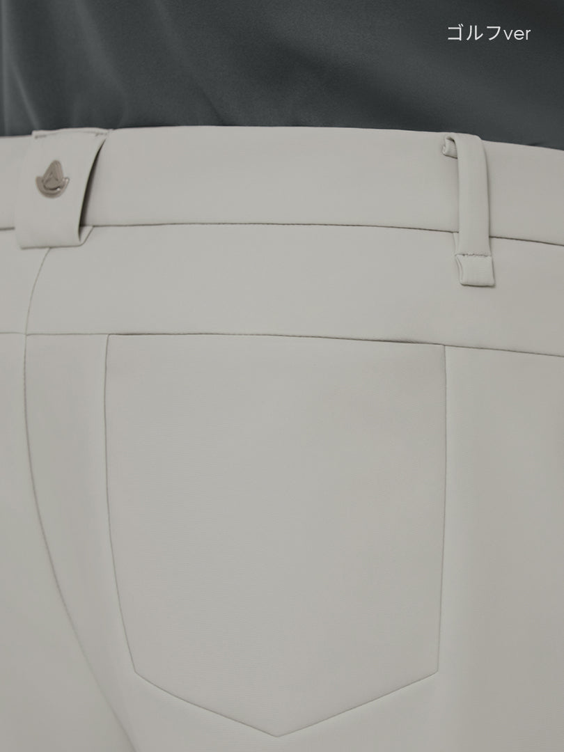 [2SET] Airsolid メンズ ライト裏起毛 スラックス (バンドver /  ゴルフver)＋クラシックソックス贈呈 - andar JAPAN