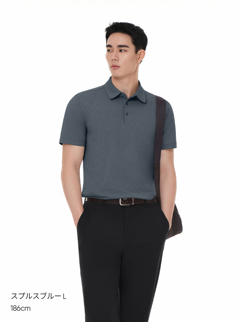 2SET] NEW Airy Fit メンズ ポロシャツ (半袖) | andar JAPAN