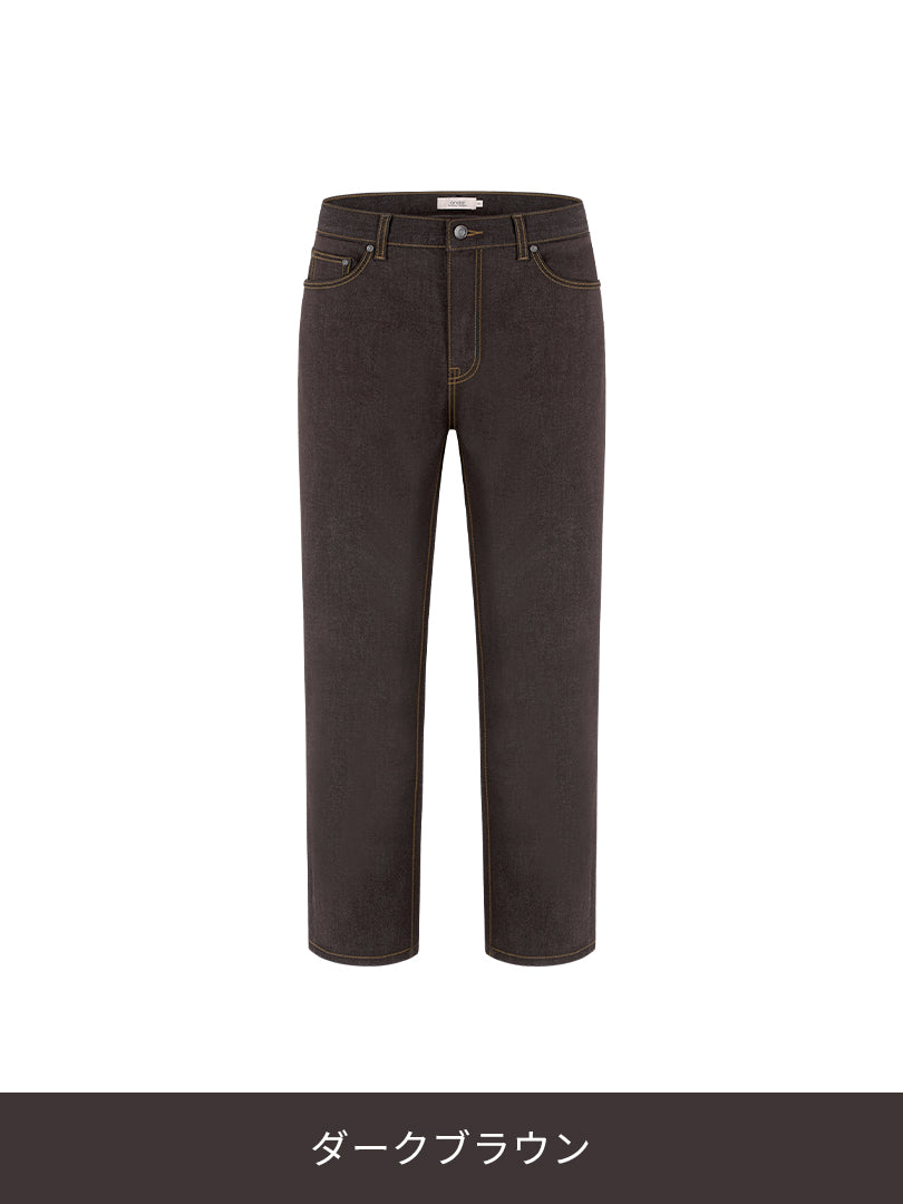 Airdenim メンズ スリムテーパードパンツ - andar JAPAN