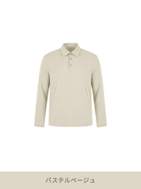 メンズ ビジカジセットアップ (Urbanactive 1タックスラックス＋Airy Fit ポロシャツ 長袖) ＋クラシックソックス贈呈