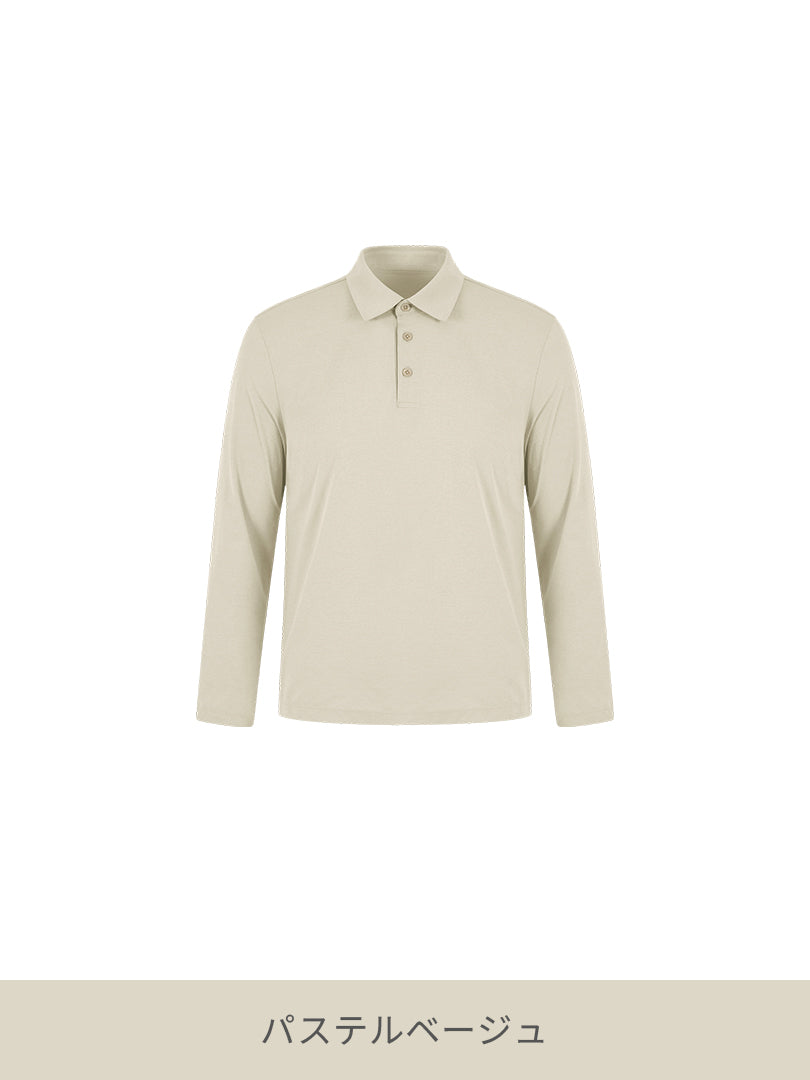 NEW Airy Fit メンズ ポロシャツ (長袖) | andar JAPAN