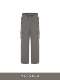 Airy Fit 裏起毛 セミワイド カーゴパンツ - andar JAPAN