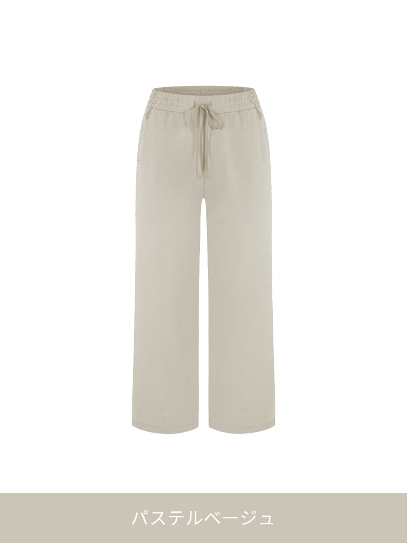 Airy Fit 裏起毛 ワイドパンツ - andar JAPAN