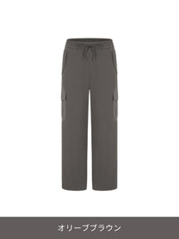 Airy Fit 裏起毛 セミワイド カーゴパンツ - andar JAPAN