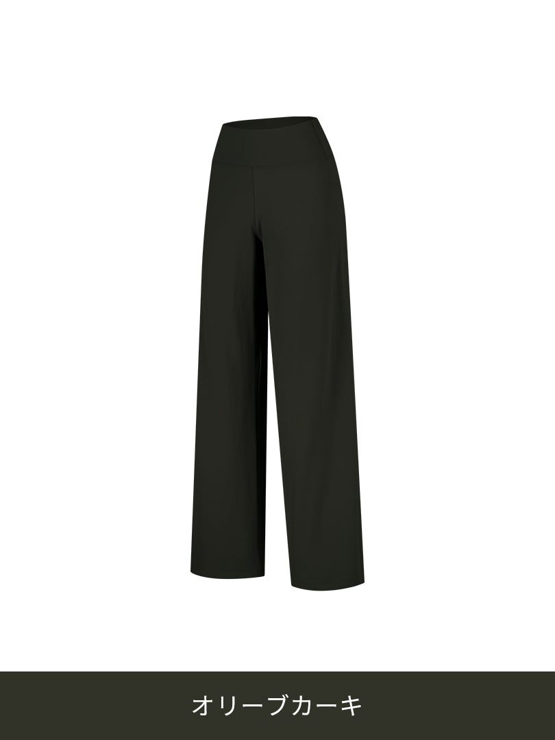 [SET] Daily to office セット (Airywin セミ裏起毛ワイドレギンス+スタンダードフィット Tシャツ) - andar JAPAN
