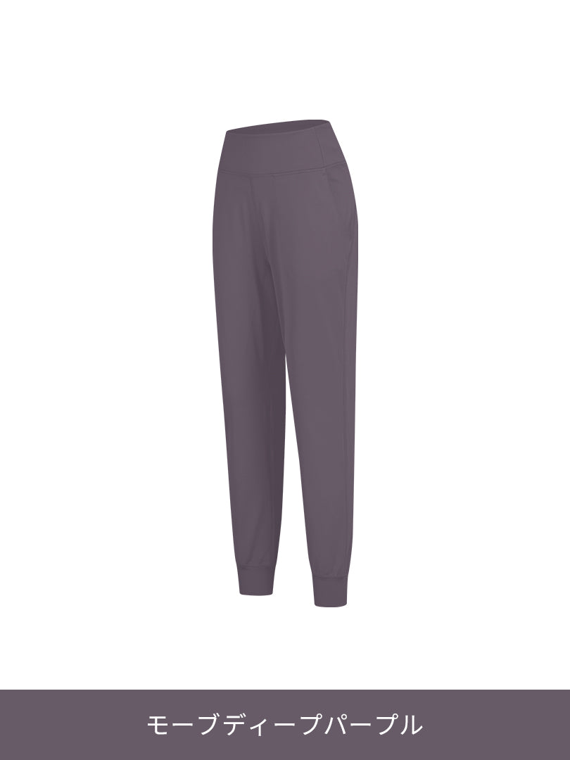 [SET] ゆったり裏起毛トレーニングセット (Airy Fit ピーチ起毛 スリムフィットT(長袖)+Airmooth 裏起毛 ジョガーフィット レギンス) - andar JAPAN