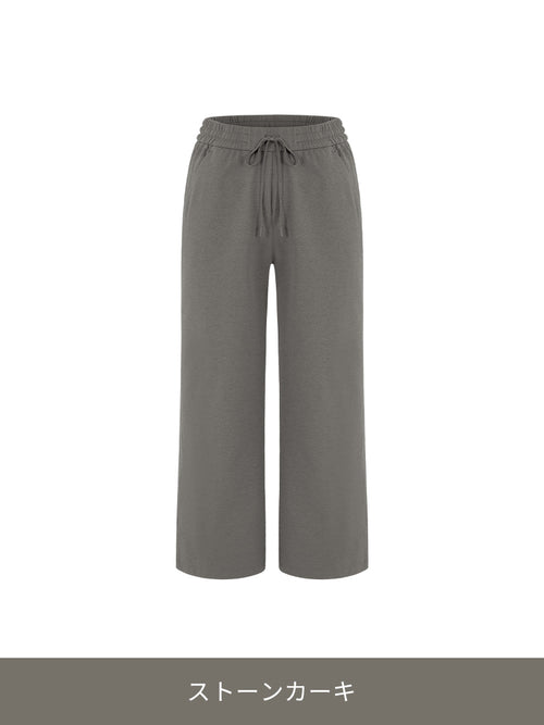 Airy Fit 裏起毛 ワイドパンツ - andar JAPAN