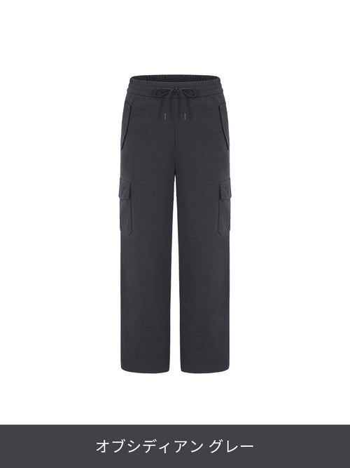 Airy Fit 裏起毛 セミワイド カーゴパンツ - andar JAPAN
