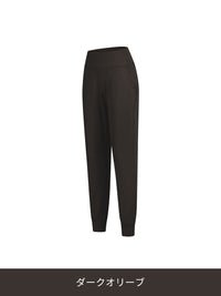 [SET] ゆったり裏起毛トレーニングセット (Airy Fit ピーチ起毛 スリムフィットT(長袖)+Airmooth 裏起毛 ジョガーフィット レギンス) - andar JAPAN