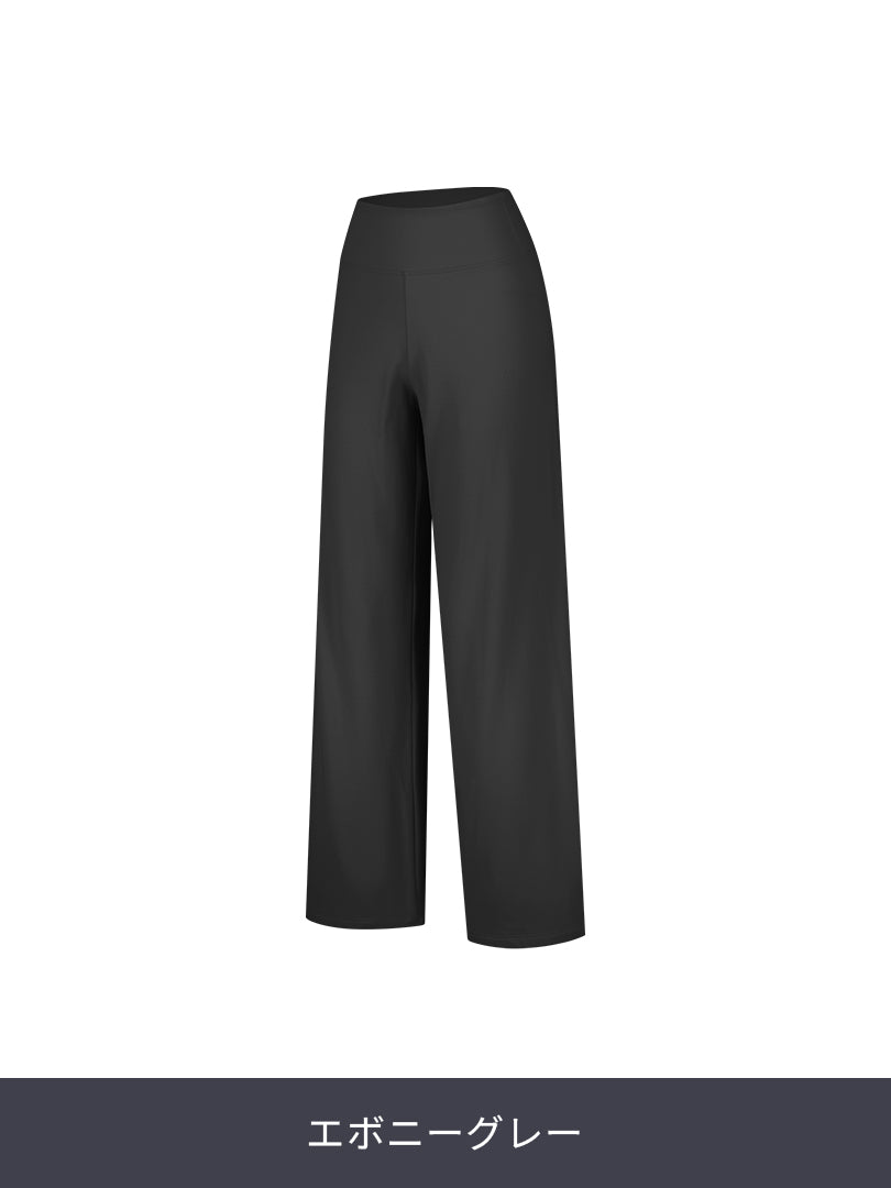 [SET] Daily to office セット (Airywin セミ裏起毛ワイドレギンス+スタンダードフィット Tシャツ) - andar JAPAN