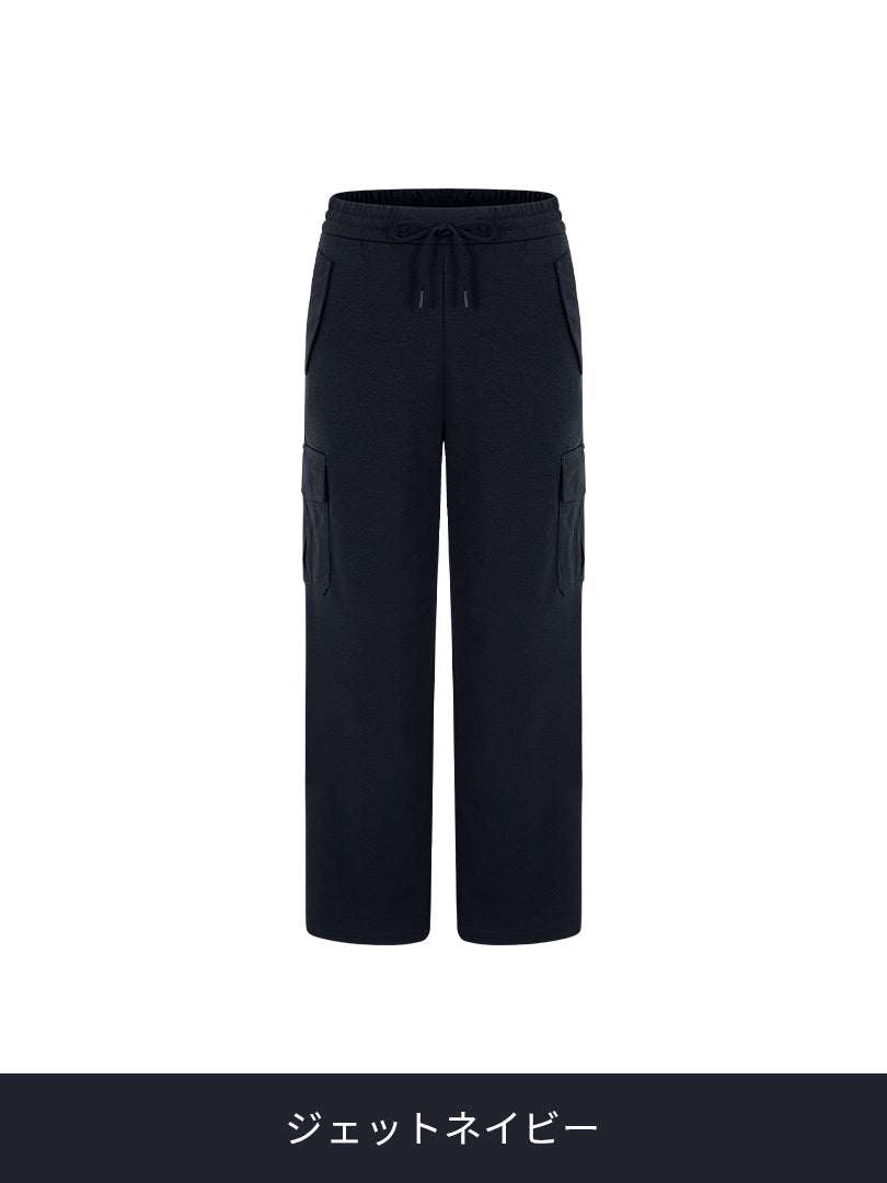 Airy Fit 裏起毛 セミワイド カーゴパンツ - andar JAPAN