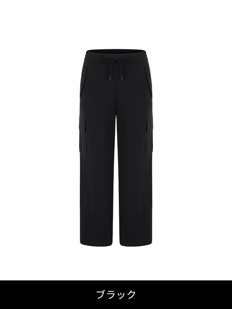 Airy Fit 裏起毛 セミワイド カーゴパンツ - andar JAPAN