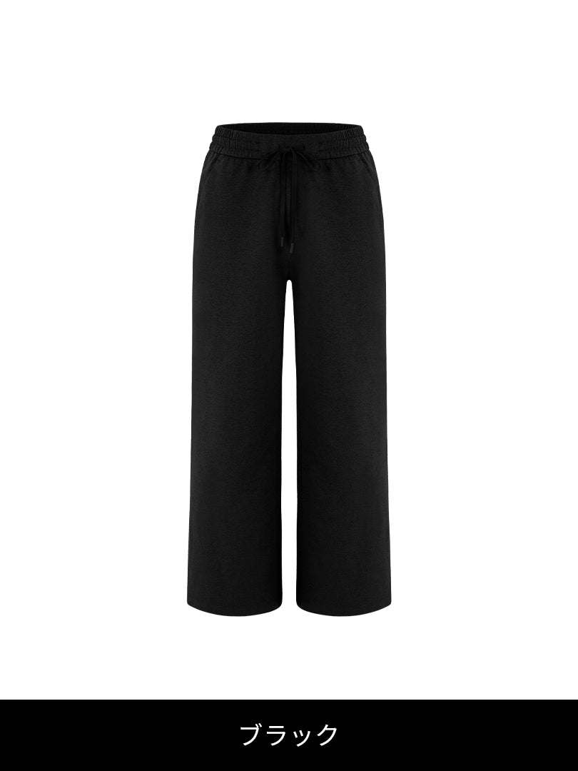 Airy Fit 裏起毛 ワイドパンツ - andar JAPAN