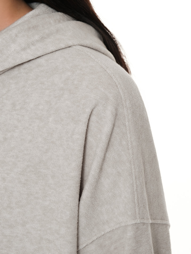 Dream Comfort クロップド フーディ ジップアップ - andar JAPAN