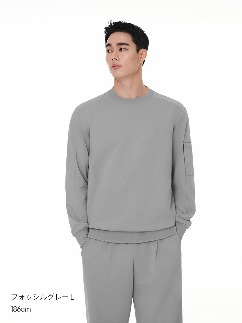 Mildmooth メンズ リラックスフィット トレーナー - andar JAPAN