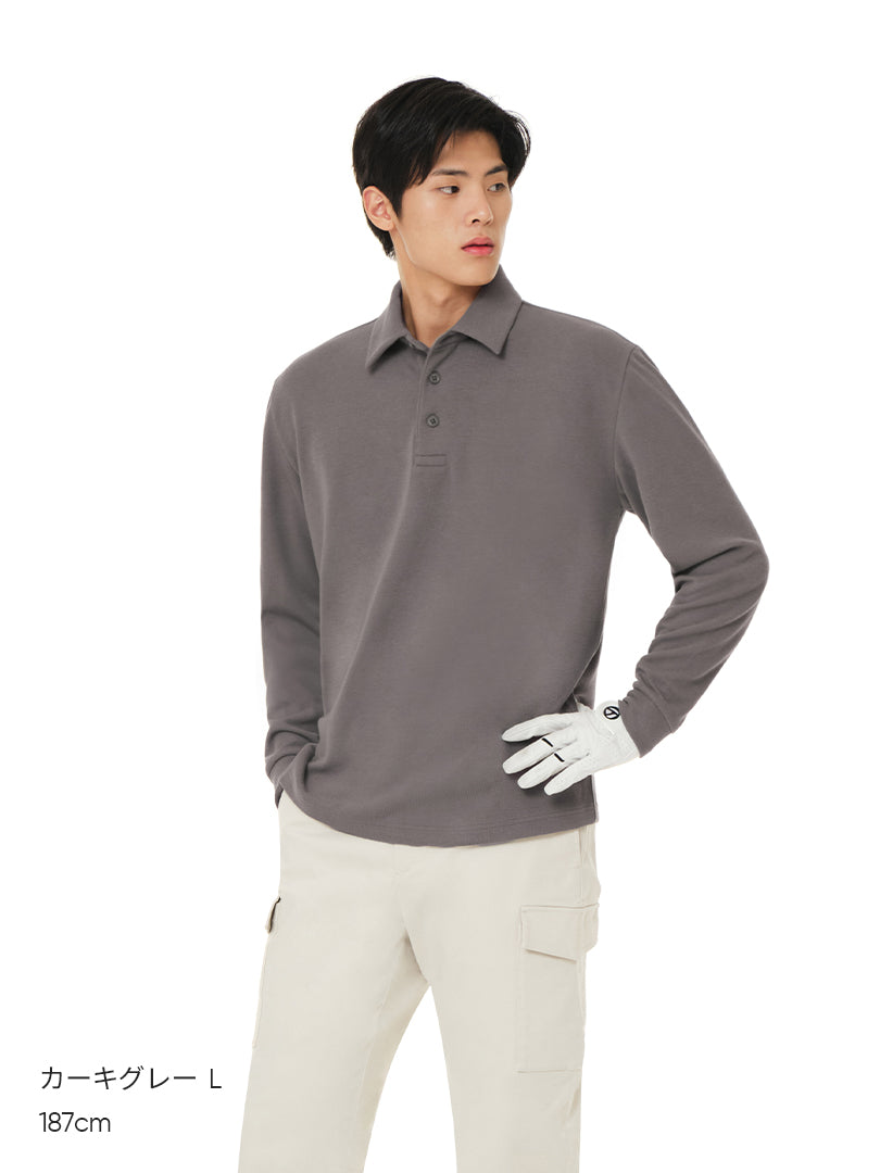 [OUTLET][2SET] Primeknit メンズ ニットポロ (長袖) - andar JAPAN