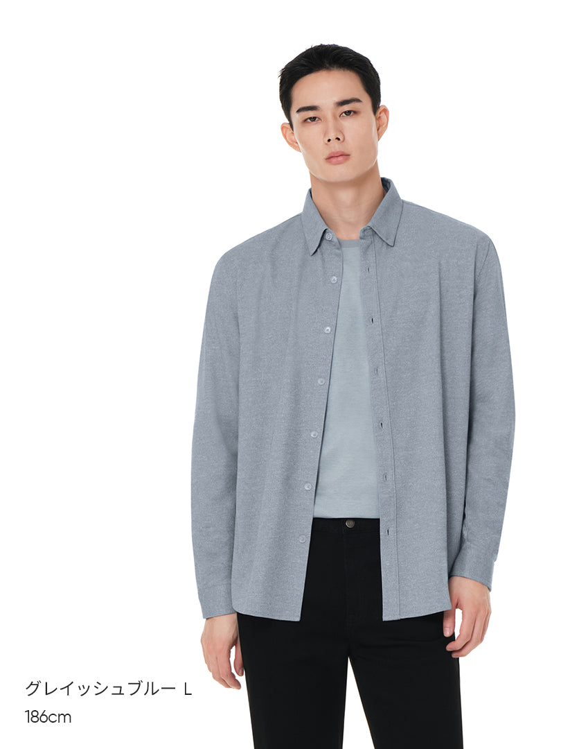 メンズ ストレッチ ツイルシャツ