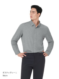 [2SET] メンズ ストレッチ ツイルシャツ