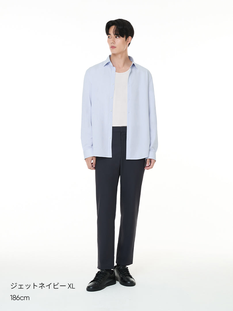 [SET] メンズビジカジセットアップ 長袖 (Urbanactive スラックス＋Airy Fit ポロシャツ)＋クラシックソックス贈呈 - andar JAPAN