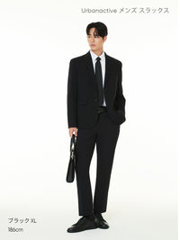 [SET] メンズ シャツ＆スラックスセットアップ (ストレッチツイルシャツ＋Urbanactive スラックス) ＋ビジネスソックス贈呈 - andar JAPAN