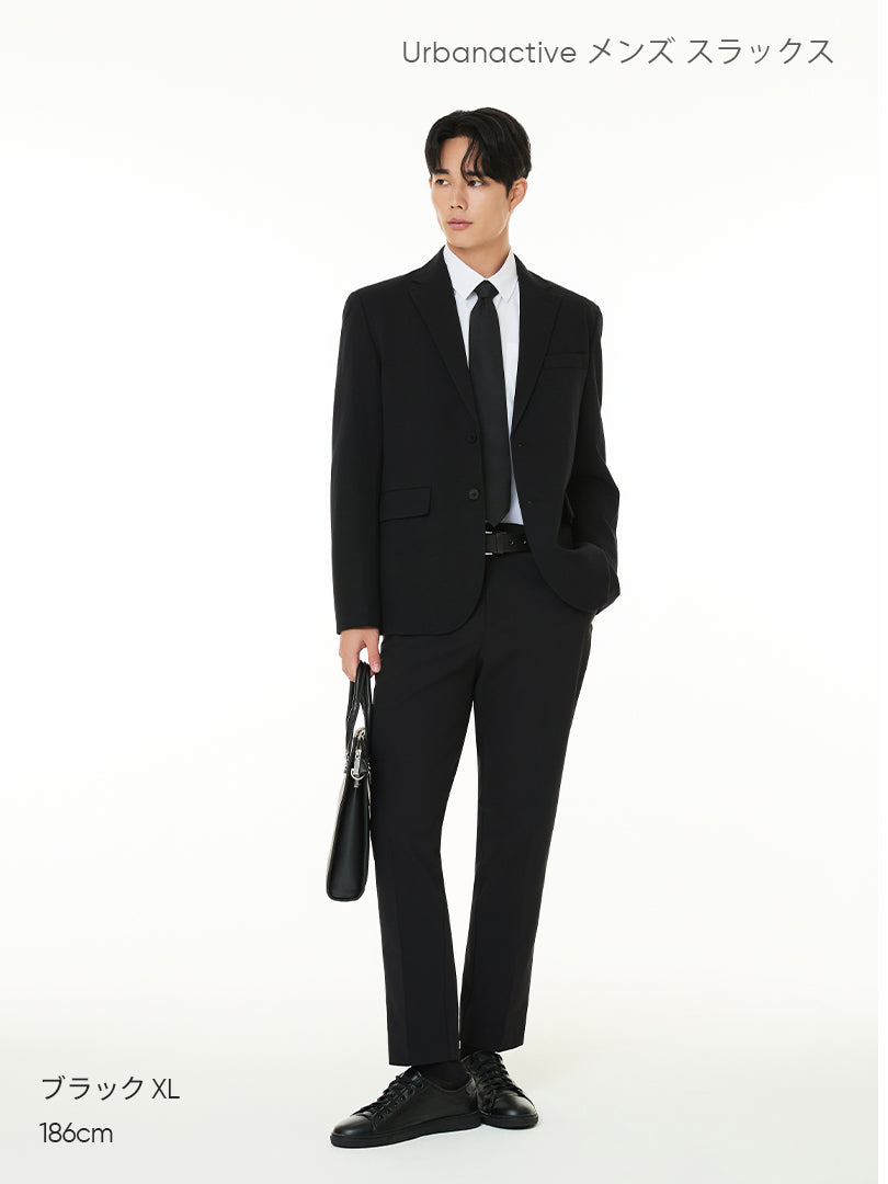 [SET] メンズ シャツ＆スラックスセットアップ (ストレッチツイルシャツ＋Urbanactive スラックス) ＋ビジネスソックス贈呈 - andar JAPAN