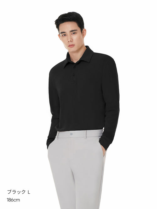 [OUTLET][2SET] Primeknit メンズ ニットポロ (長袖) - andar JAPAN