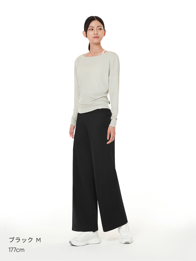 Airywin 裏起毛マキシワイドレギンス - andar JAPAN