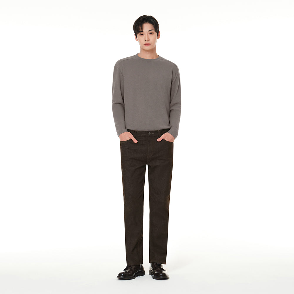 airdenim メンズ スリムテーパードパンツ