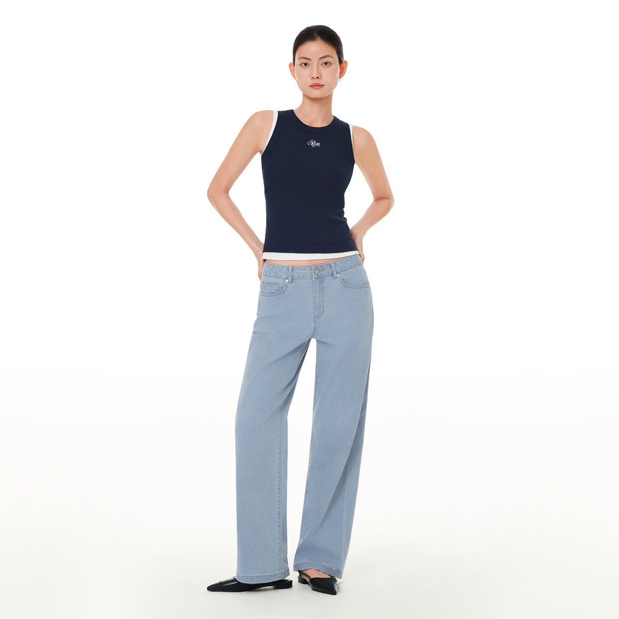 ice airdenim セミワイドデニム – andar JAPAN