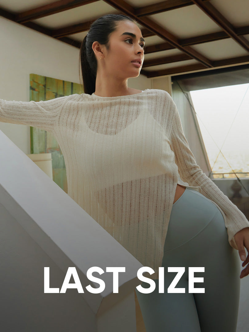 [LAST SIZE] シースルー ニット カバーアップ (長袖) - andar JAPAN