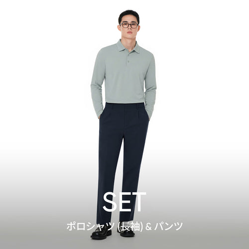 [SET] urbanactive メンズ セットアップ (ポロシャツ+パンツ) - andar JAPAN