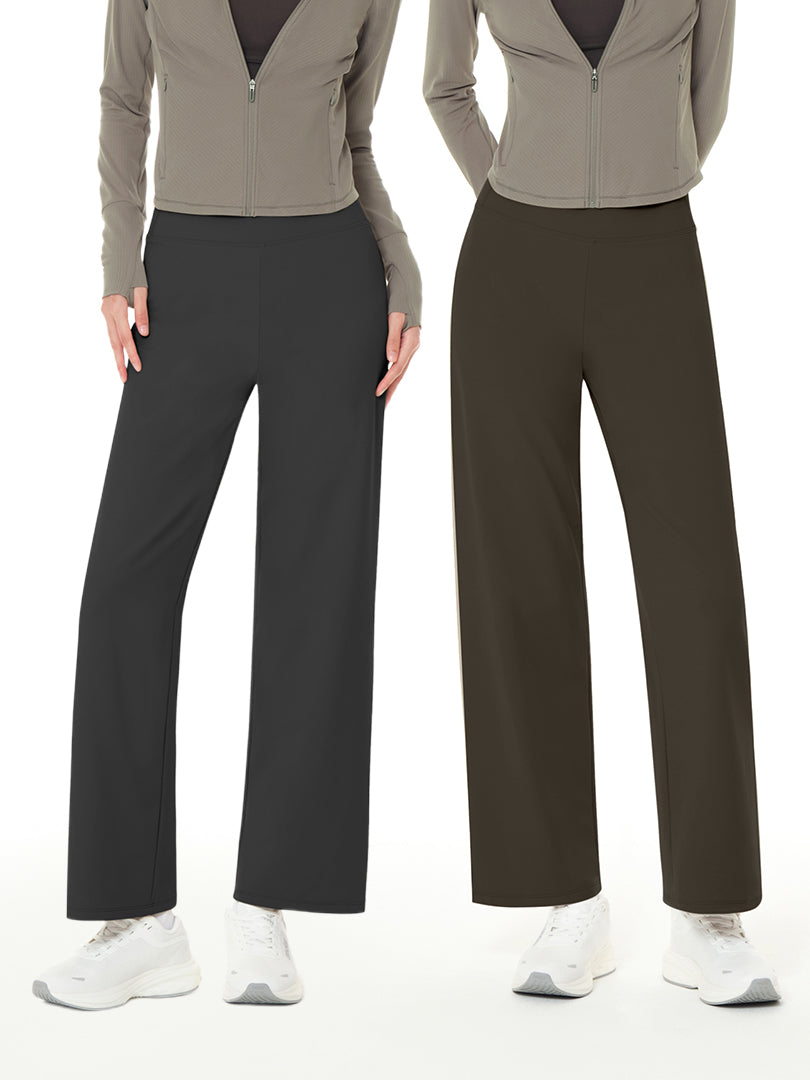 [1+1] Airywin セミ裏起毛ワイドレギンス - andar JAPAN