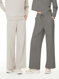 [2SET] Airy Fit 裏起毛 ワイドパンツ