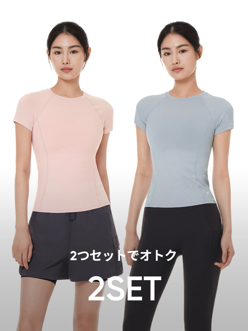 [2SET] NEW Airtouch ペース トップス (半袖) - andar JAPAN