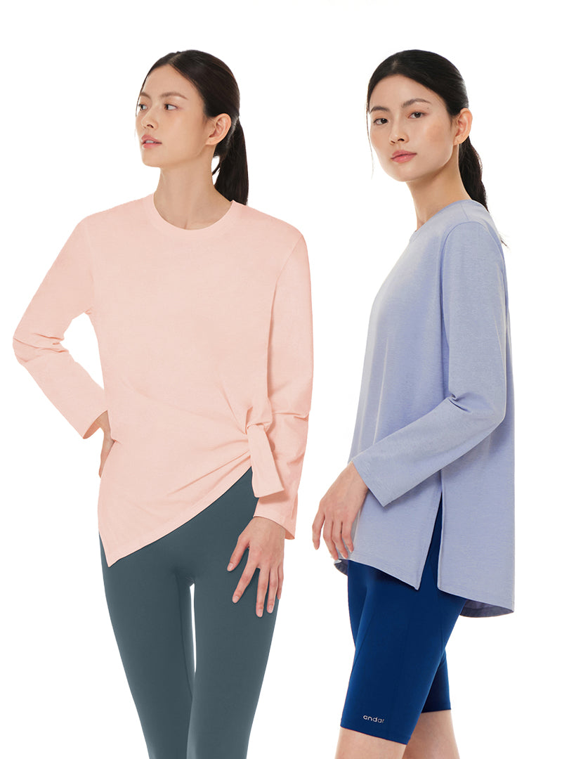 [2SET] NEW Airy Fit オーバーフィット Tシャツ (長袖)