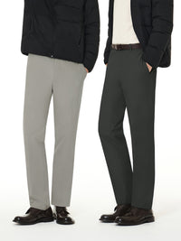 [2 SET] Urbanactive メンズ ライト裏起毛 スラックス＋クラシックソックス贈呈 - andar JAPAN