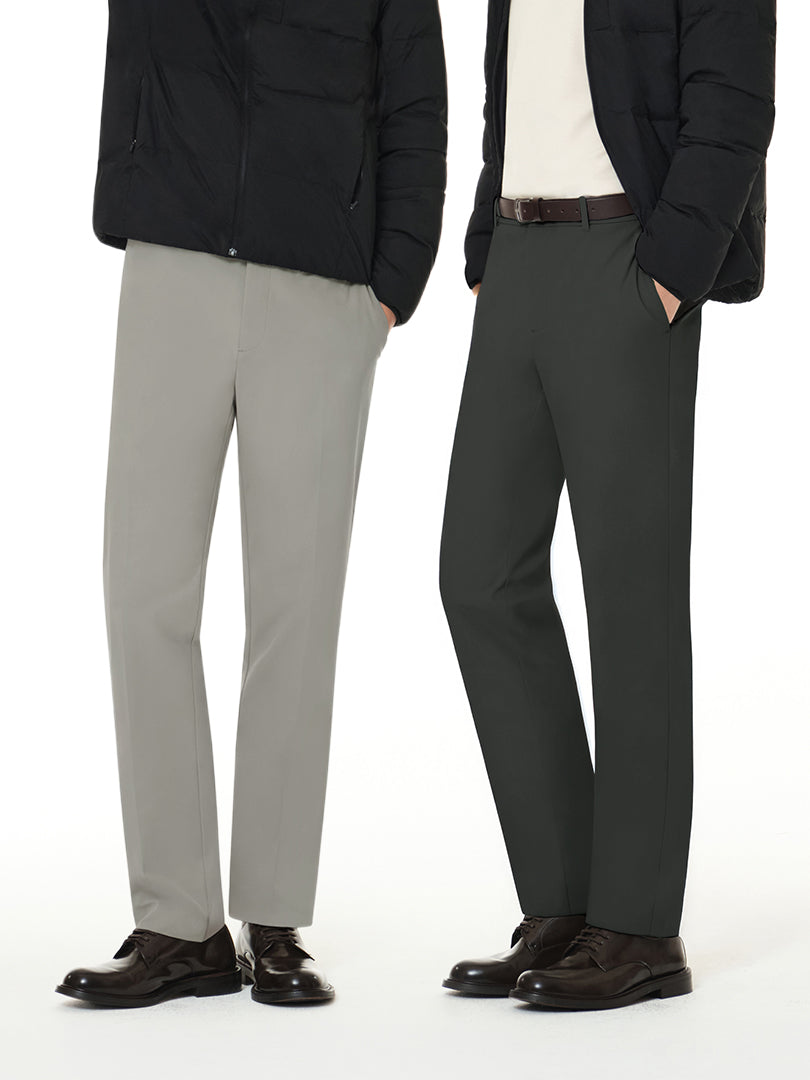 [2 SET] Urbanactive メンズ ライト裏起毛 スラックス＋クラシックソックス贈呈 - andar JAPAN