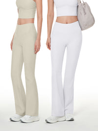 [2SET] Air-Ribbed フレアレギンス - andar JAPAN