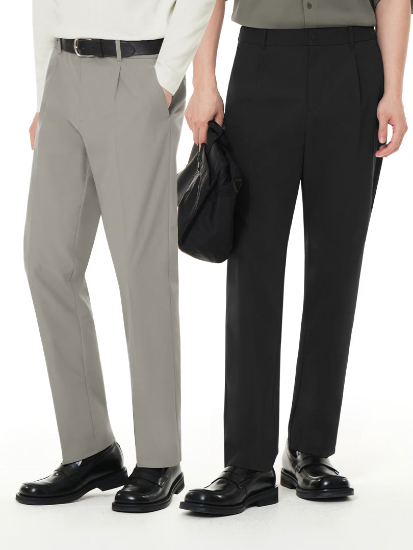 [2SET] Urbanactive メンズ 1タック スラックス+クラシックソックス贈呈