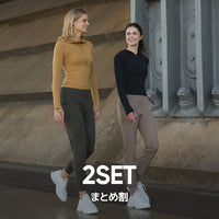 [2SET] NEW エアムース裏起毛ジョガーフィットレギンス - andar JAPAN
