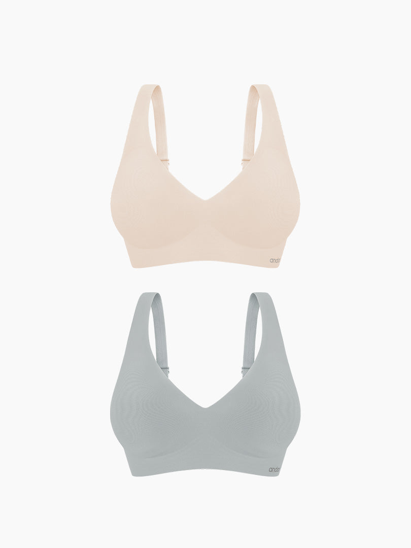[2SET] andar オールデイフィット ブラ(パッド一体型 / 2タイプ選択可) + 冬の運動用クーリングショーツ贈呈 - andar JAPAN