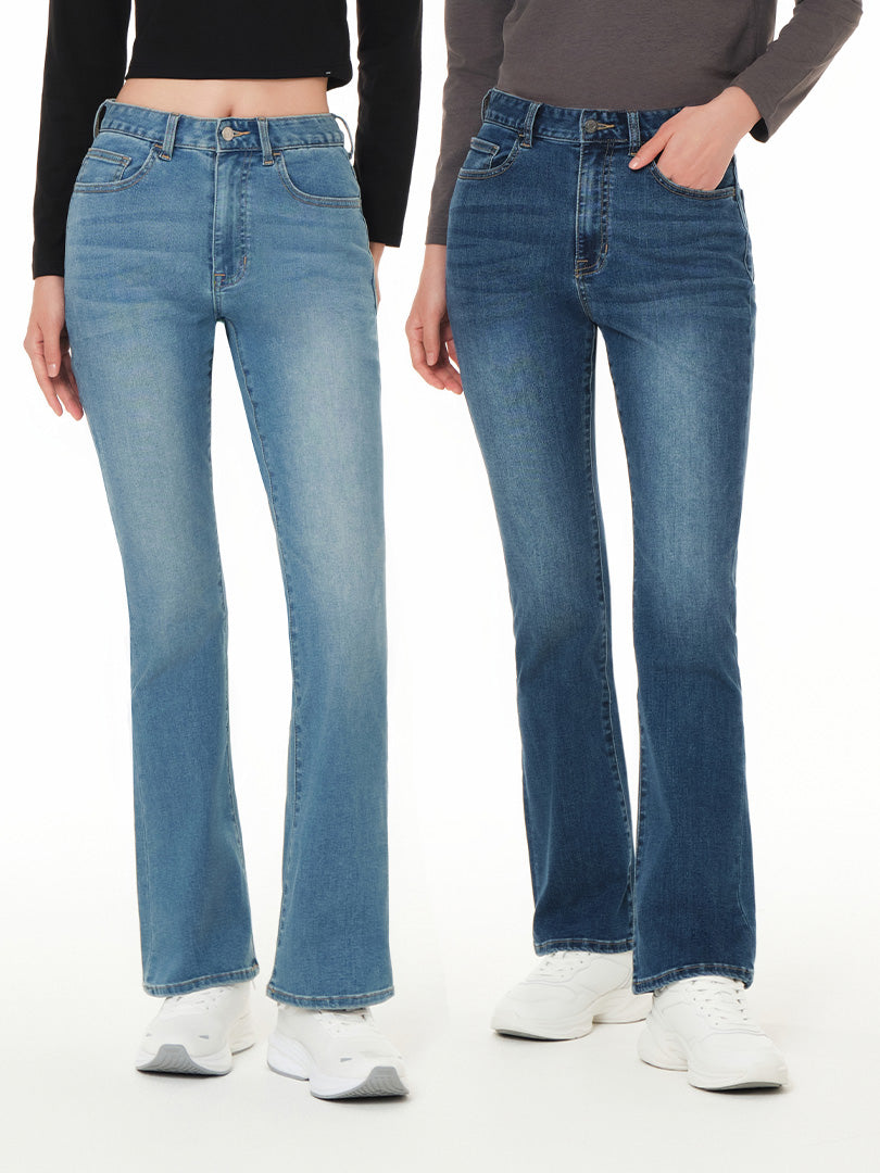 アンダール　デニム ワイドパンツ andar ロング　M　マリンブルー Ice Tencel デニムワイドパンツ | andar JAPAN