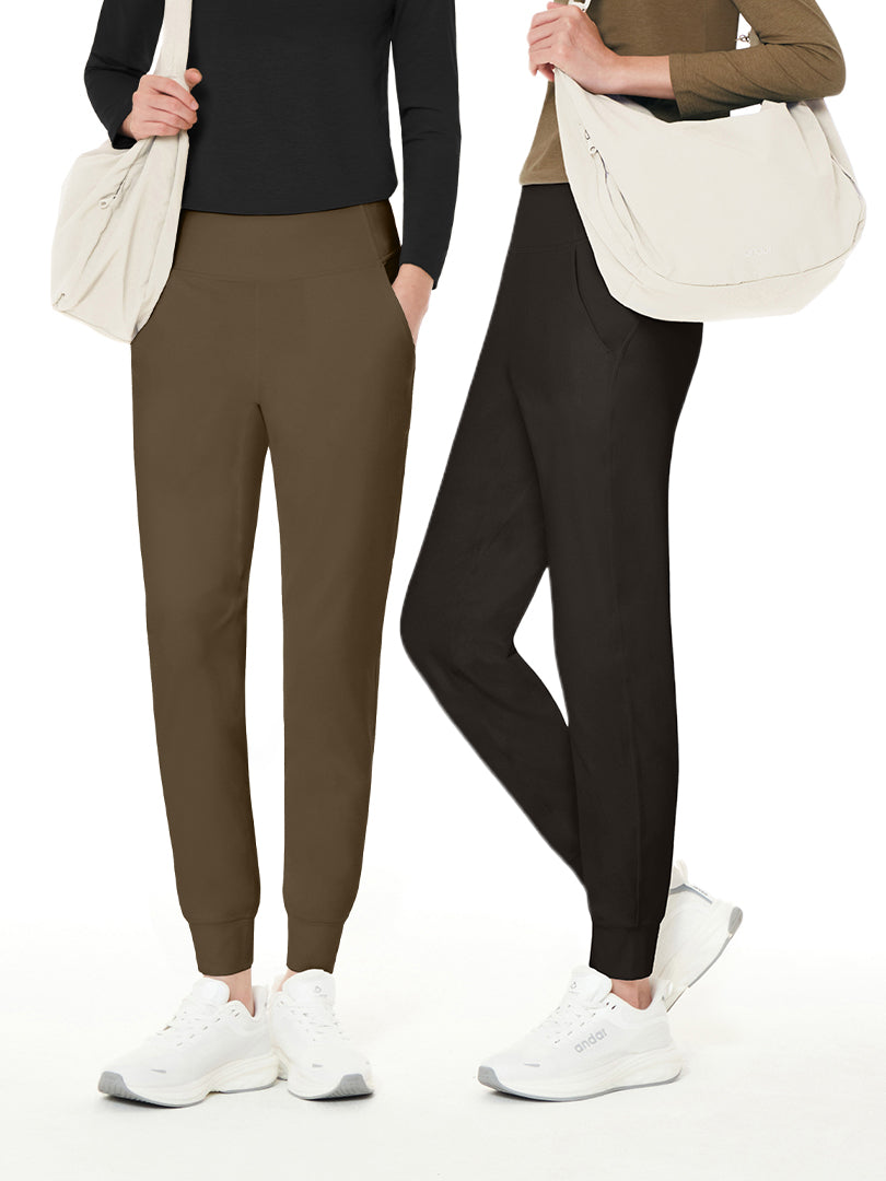 [2SET] NEW Airmooth 裏起毛 ジョガーフィット レギンス