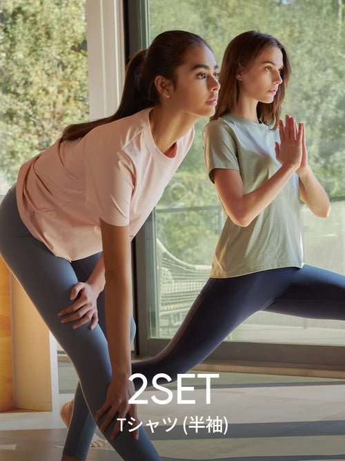 [OUTLET][2SET] Airy Fit スタンダードフィット Tシャツ (半袖) - andar JAPAN