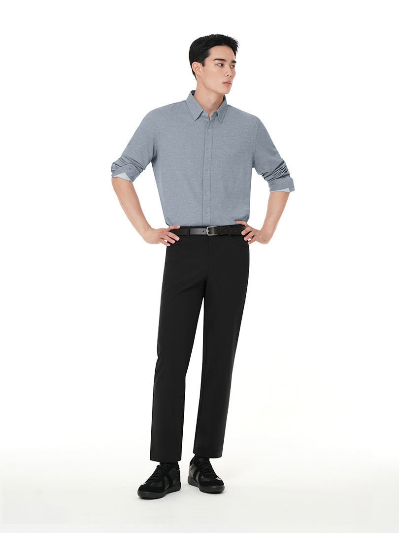 [SET] メンズ シャツ＆スラックスセットアップ (ストレッチツイルシャツ＋Urbanactive スラックス) ＋ビジネスソックス贈呈 - andar JAPAN